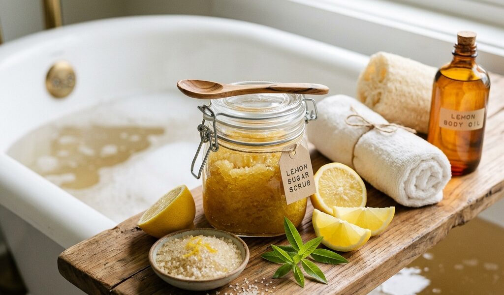 Le citron bio en gommage corporel : efficacité maximale, toxicité zéro