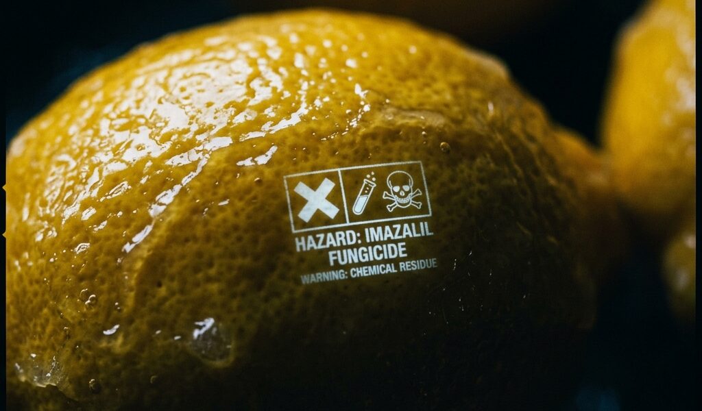 Imazalil et Thiabendazole : décryptage effrayant des étiquettes des citrons classiques