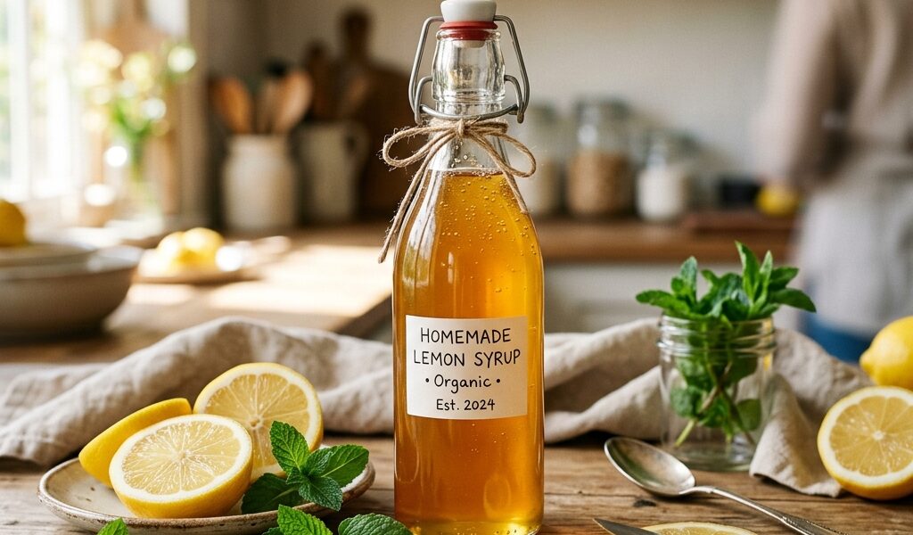 Le sirop de citron bio maison : retrouvez le vrai goût de l’agrume pour vos enfants