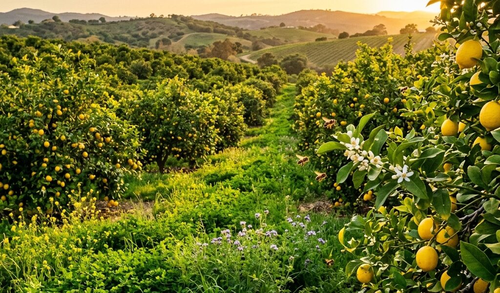 Les coulisses d’un verger de citrons bio : respect de la terre, des abeilles et de la biodiversité
