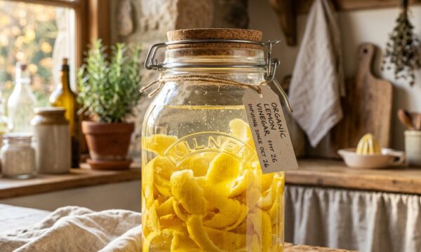 Vinaigre d’agrumes maison : recyclez vos écorces de citrons bio en toute sécurité